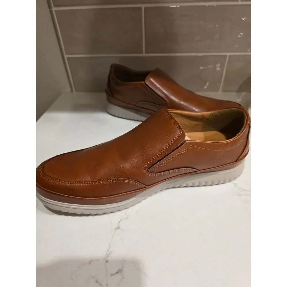 NWT Men's sz 11W Deer Stags Bayport Dark Luggage Supro Inside Slip On Loafer - Picture 6 of 8